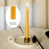 24 Pack Natural Beeswax Taper Candles in Bulk 10 inch