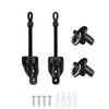 Vasteo Coolaroo Replacement Parts Bungee and End Cap Black,Weather Resistance,for