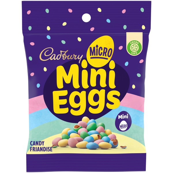 Cadbury Micro Mini Eggs, Chocolatey Candy Eggs, 90 g