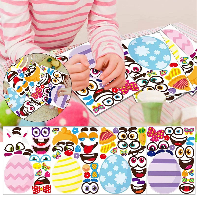 Rifuli # Ostern Kinderspielzeug DIY Aufkleber Geschenkaufkleber Party Osterei Aufkleber