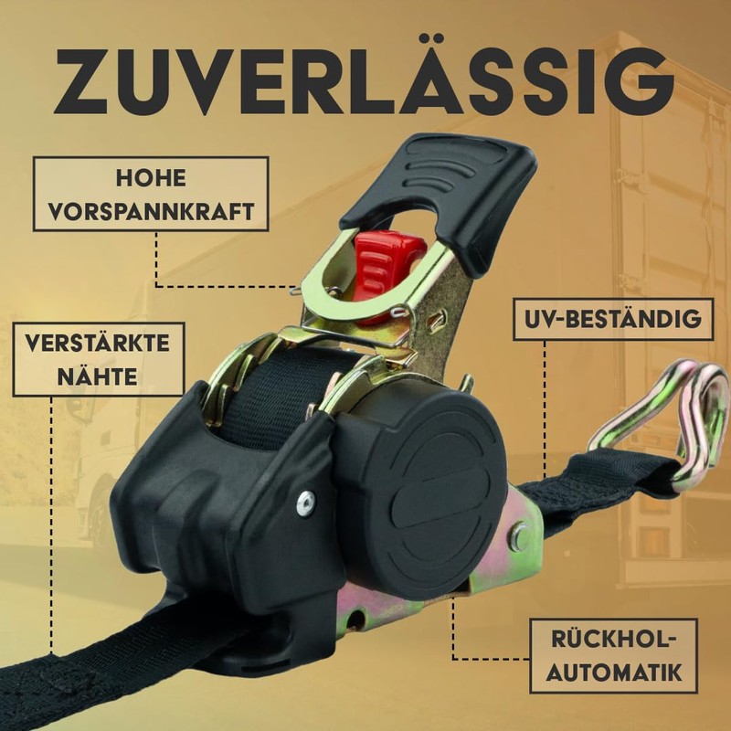 MCS Cargo Security Automatic Lashing Strap 200016001 Load Securing Strap