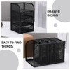 Operitacx Desk Organizer Drawer Storage Holder Mesh File Organizer for