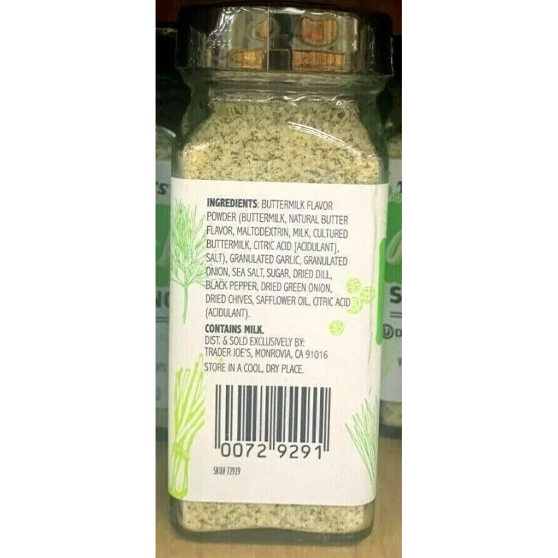 Trader Joe's 3 Packs Trader Joe's Ranch Seasoning Blend Sprinkle