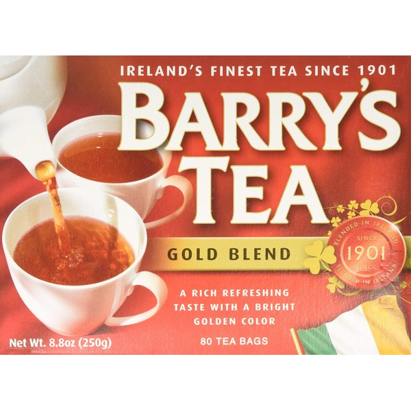 Barry's Tea, Gold Blend, 80 Tea Bags (Pack of 4)