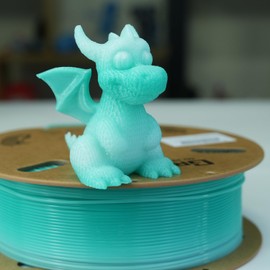 GratKit Gradient PETG Filament, Color Change 3D Printer Filament 1.75mm, 1kg, Multicolor PETG Translucent Gradient Lake Green White