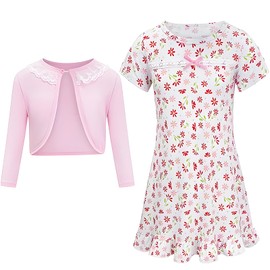 JayBella 100th Day of School Costume — Complete Old Lady Outfit for 100-Day Celebration — Granny Dress-Up for Girls Ages 3-12