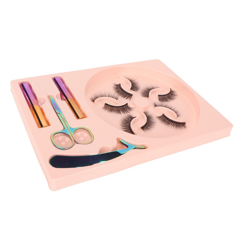 5 Pairs Magnetic Lashes with Eyeliner Kit Glue Free Waterproof