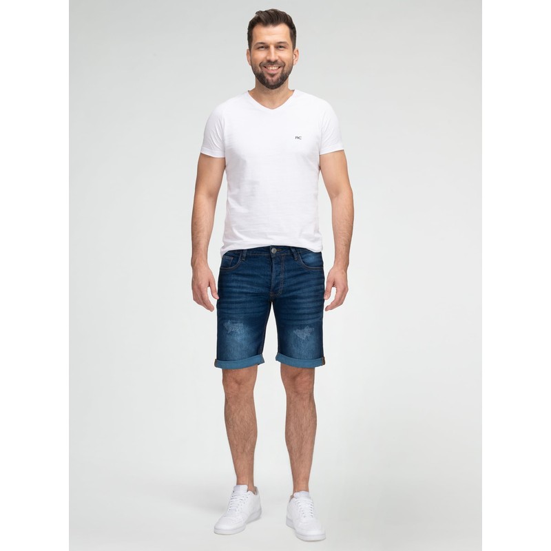 Rock Creek Men's Stretch Jeans Shorts H-415, darkblue, 40