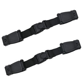 2 Pcs Seat Chest Harness Buckle,Anti Escape Seat Strap Baby Harness Chest Buckle for Strollers,High Chairs,Baby Carrier,Schoolbags(Black)