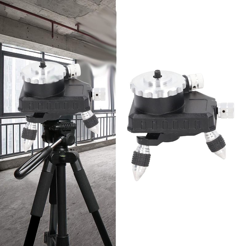 Tyenaza Laser Level Adapter, 360 Degree Metal Swivel Base, Tripod