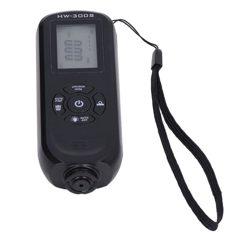 HW‑300S Coating Thickness Gauge Digital Backlight LCD Film Thickness Meter