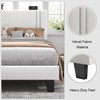 Feonase Twin Platform Bed Frame, Velvet Upholstered Wingback Bed Frame,