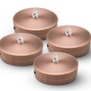 DOJA Barcelona Ceiling Lights Canopy Bronze Pack of 4 Lamp