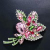 Axmerdal - Broche de ramo de diamantes de imitación para