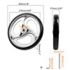 Yuqim 2 Pcs 8" Replacement Wheels for Rollator Walker and