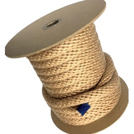Polyester Beige Rope Thickness: 0.5 inches (12 mm), 32.8 ft (10 m), Bobbin Roll