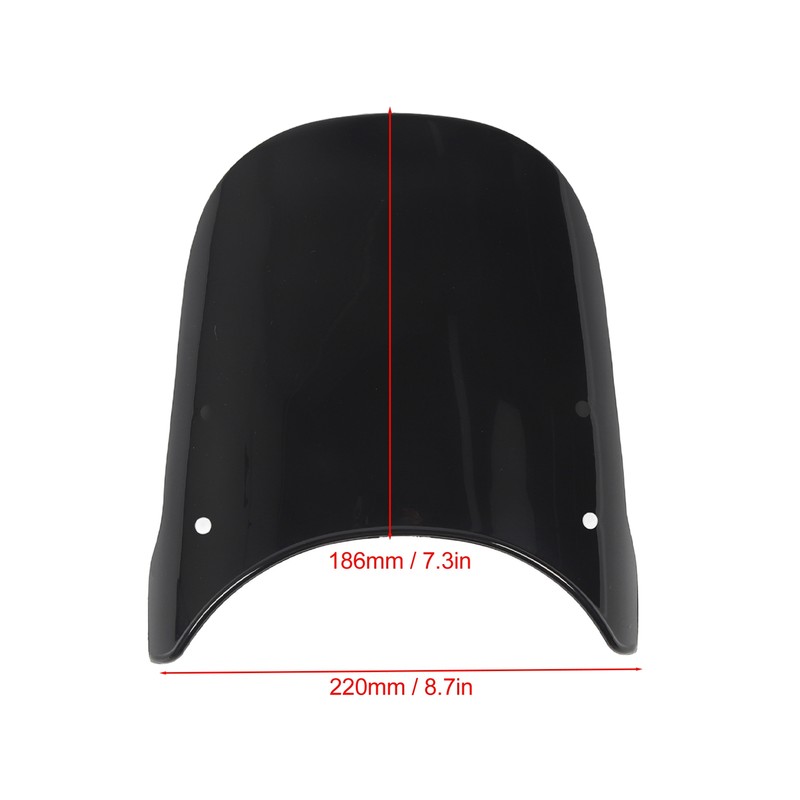 Motorcycle Front Windshield PC Airflow Wind Deflector Fairing Windscreen for