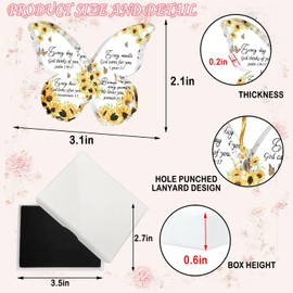 Employee Appreciation Gifts, Bible Gift for Women, Sunflowers Butterfly Hanging Gifts for Women, Inspirational Religious Gifts for Her, Wedding Graduation Birthday Gifts for Women