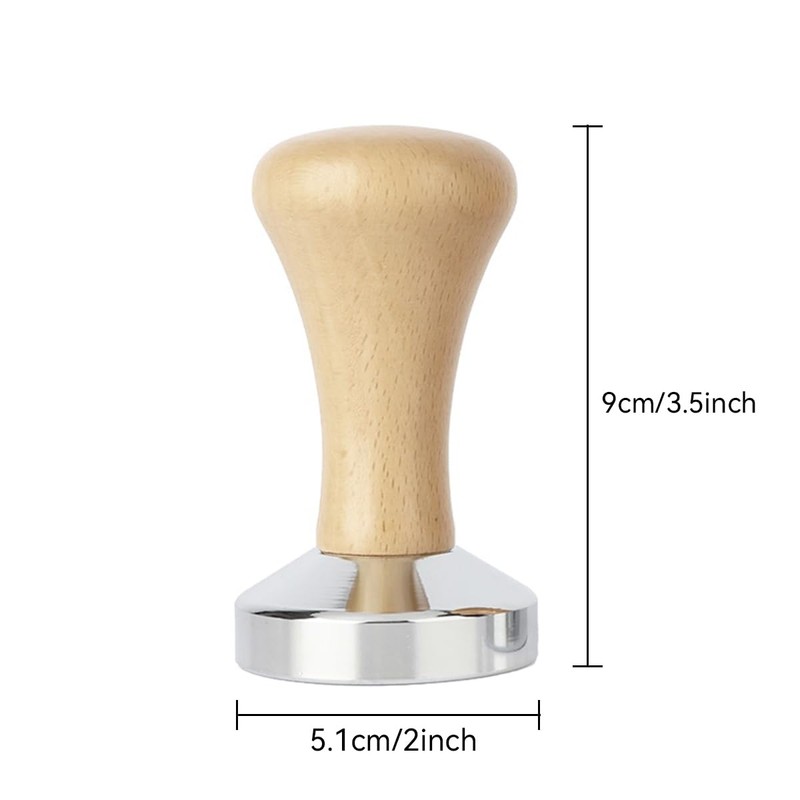 Coffee Tamper, Stainless Steel Espresso Coffee Bean Press Base Espresso