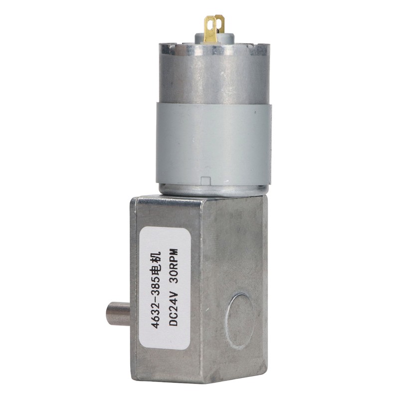 30RPM DC Worm Gear Motor Self Locking Function Rectangular Speed