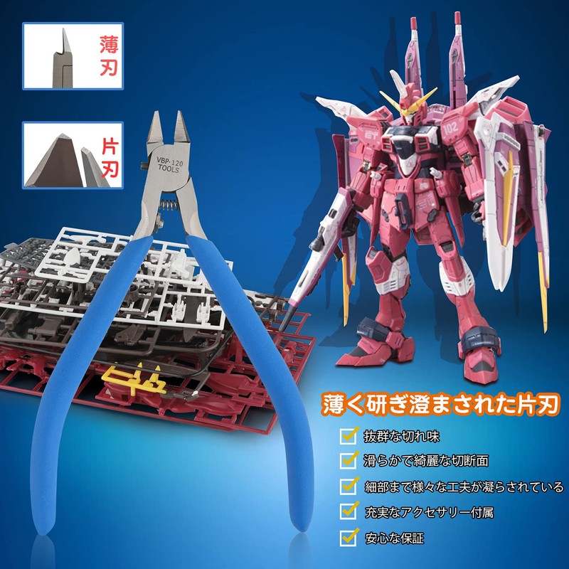 Fotomus Plastic Model Nipper, Gunpla, For Gate Cut, Thin Blade,