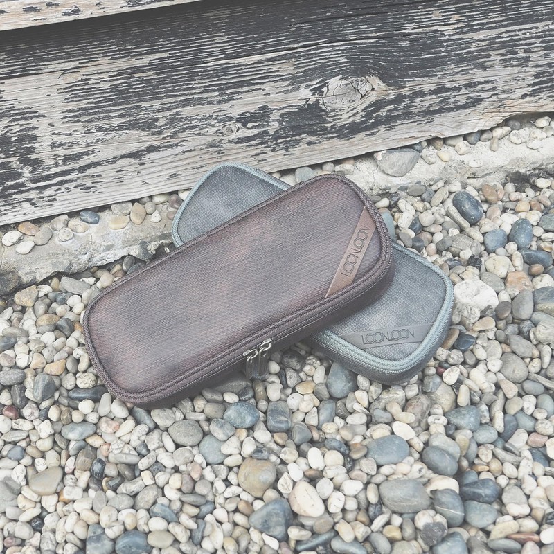 LOONLOON 600 Pencil Case, Rust Brown, casual