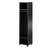 Systembuild Evolution Camberly 18" Mudroom Cabinet, Black Oak