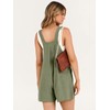 ANRABESS Women's Summer Casual Rompers Bib Short Overalls Loose Linen