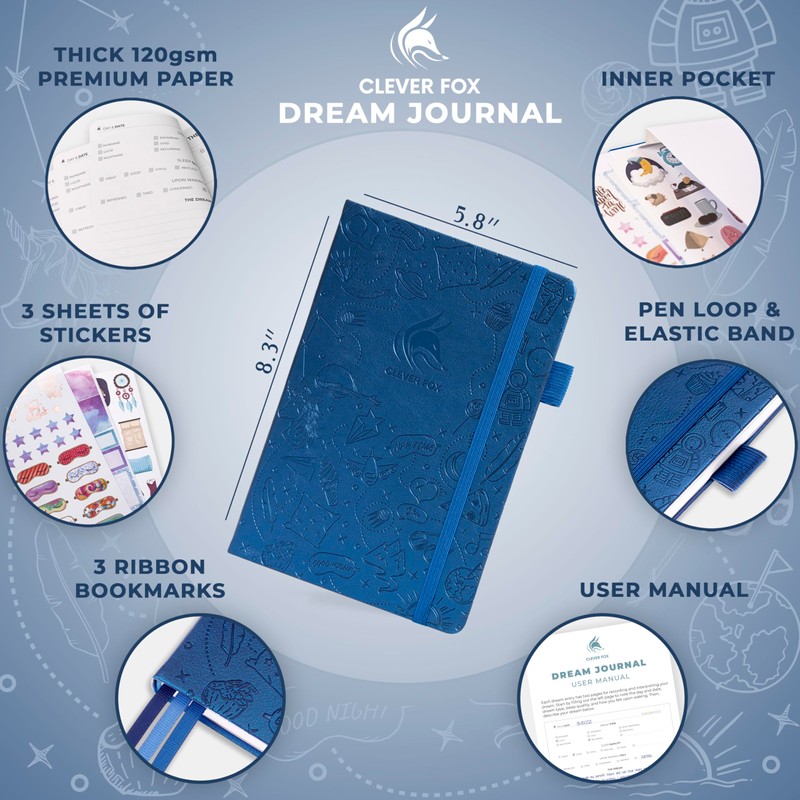 Clever Fox Dream Journal – Guided Dream Diary for Women,