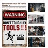 Yiruhe Not Touch My Tools Metal Signs Vintage Style Tool