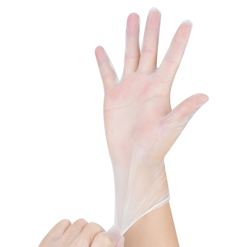 100pcs / box Disposable Gloves PVC Protective Gloves for Workplace