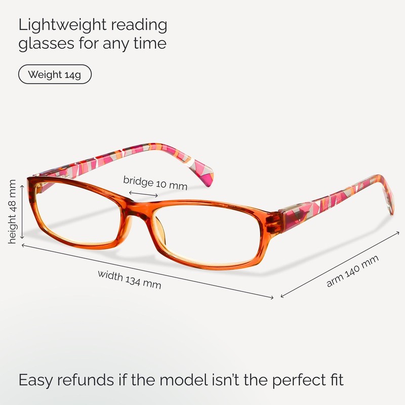 Gaoye Reading Glasses for Women, 6 pack Fashion Readers for