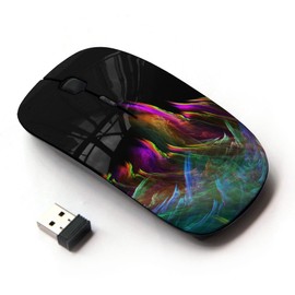 KOOLmouse [ Optical 2.4G Wireless Mouse [ Colorful Abstract Pattern Flame ]