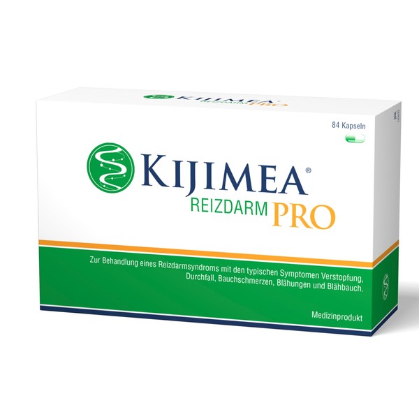 KIJIMEA® Irritable Bowel PRO - Therapy for Irritable Bowel Syndrome (Diarrhea, Abdominal Pain, Bloating, Constipation) - Clinically Proven Effectiveness - Vegan, Gluten Free, Lactose Free - 84