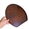Adosio Wooden Serving Tray Half Moon Shaped Food Bread Platter