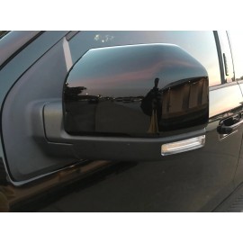 VLUXAUTO Ford F150 Mirror Caps Covers - Painted Glossy Black