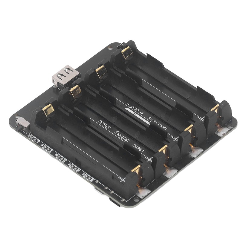4 Slot Lithium Battery Holder Shield Case Battery Development Board