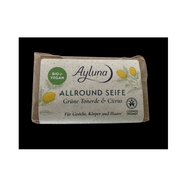 Ayluna Allround Green Clay Citrus Soap , 100 g