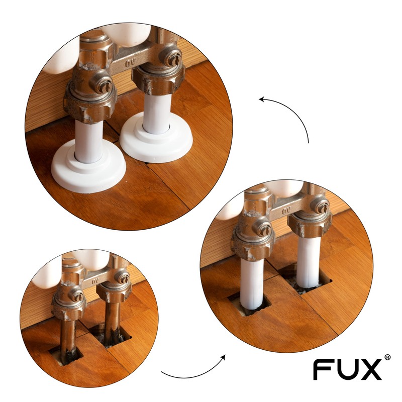 FUX 2 + 2 Set Heating Pipe Cover + Rosettes