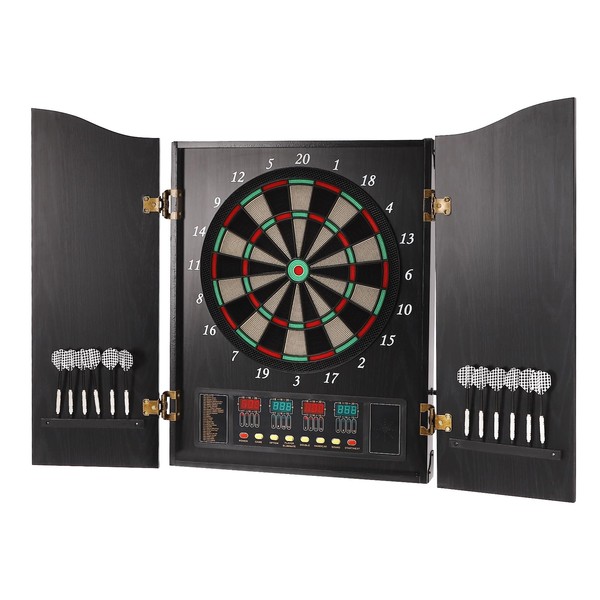 YUNLAIGOTOP Electronic Dartboard, Dart Board with Auto-Scoring LCD Display, 16