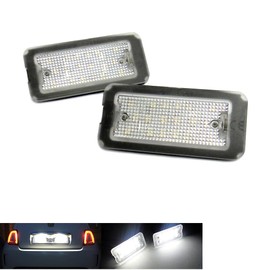 RZG 2x LED Licence Number Plate Light White Canbus For 2007+ 500 500C 595 type 312