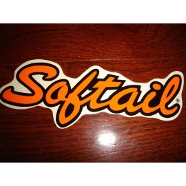 HARLEY DAVIDSON VINTAGE SOFTAIL HELMET/TANK DECAL SMALL 4" X 1.5" (OUTSIDE)NEW