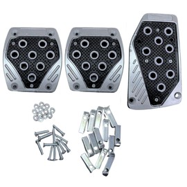 bath & bath Pedal Cover, MT, Light Tiger, Car, Mini Car, Universal Use, Set of 3, Manual, Custom, Dress-up, Includes Mounting Hardware, High Strength ABS Polymer