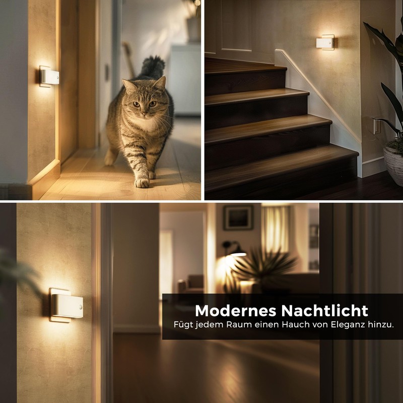 LOHAS-LED Night Light with Motion Sensor, Pack of 2 LED