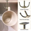 BAMI-LEE House Anchor Shape Zinc Alloy Double Prong Ceiling Hooks,