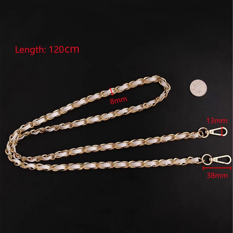 Pack of 2 Bag Chain, 120 cm Chain Shoulder Strap