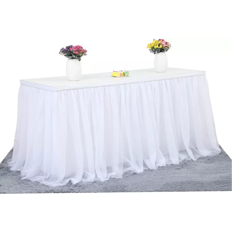 XINYUCHEN Falda De Mesa Faldón De Tul P Decoración Evento