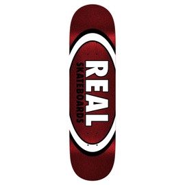 Real Skateboard Deck Easy Rider Glitter Oval Red Fire 8.5" x 31.85"