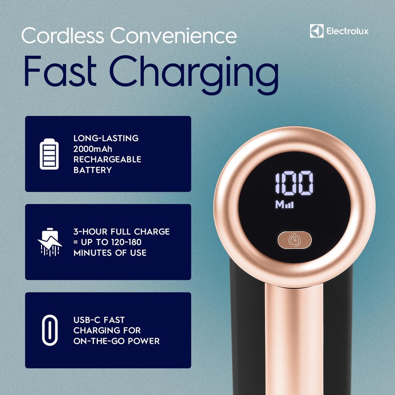 Electrolux Rechargeable Fabric Shaver | 3-Speed Lint Remover for Clothes