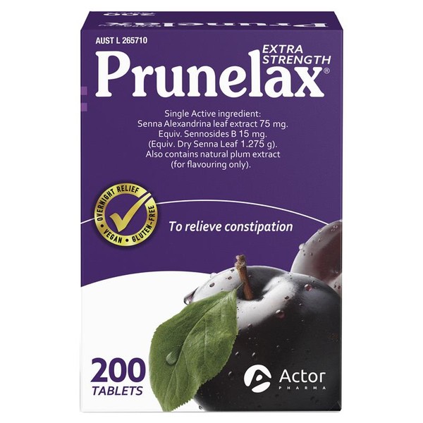 Prunelax 200 Tablets Exclusive Size